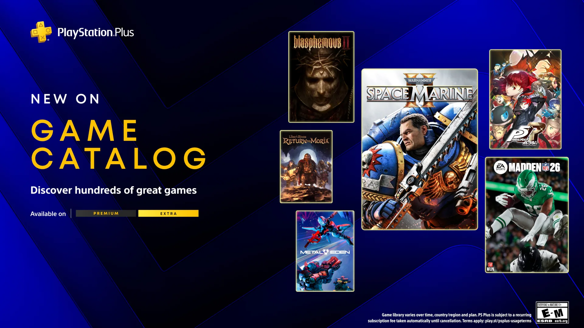 Space Marine 2, EA Sports Madden NFL 26, Persona 5 Royal, Blasphemous 2 e mais – PlayStation.Blog