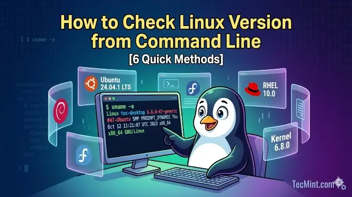 6 maneiras de verificar as informações do sistema operacional Linux e a versão do kernel