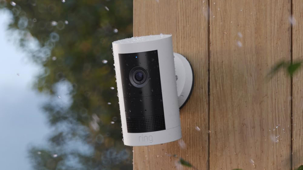 Ring Outdoor Cam Plus with snow