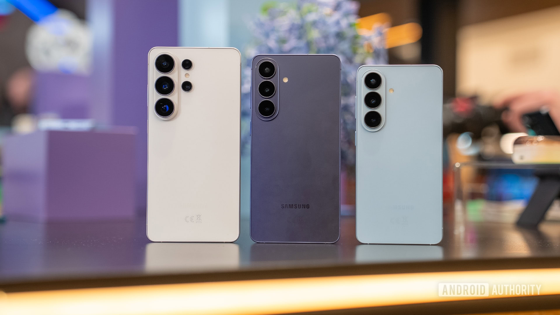 Samsung Galaxy S26 S26 Plus &amp; S26 Ultra stood up