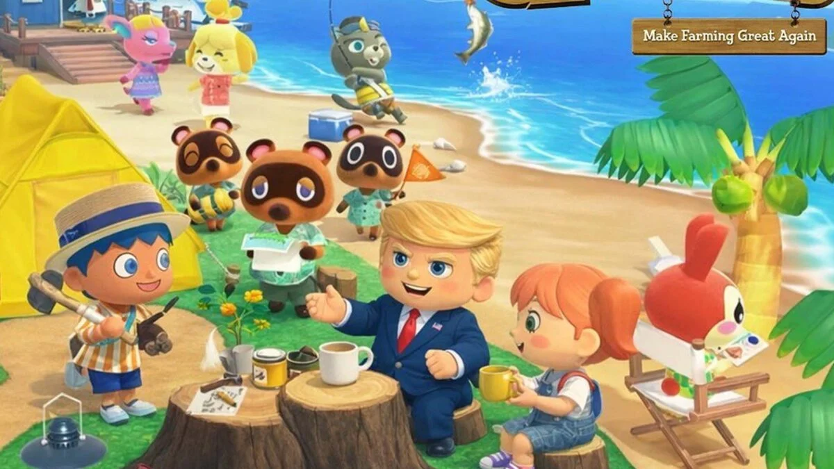 O presidente Trump agora está postando Animal Crossing AI-Slop